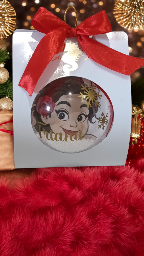 Bola de Navidad Personalizada con Foto y Nombre