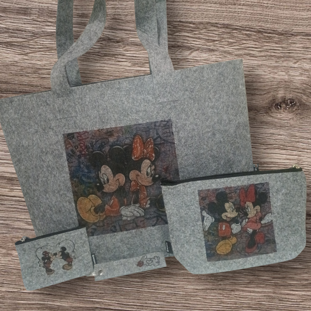 Set Bolsa + Neceser Snoopy Fieltro
